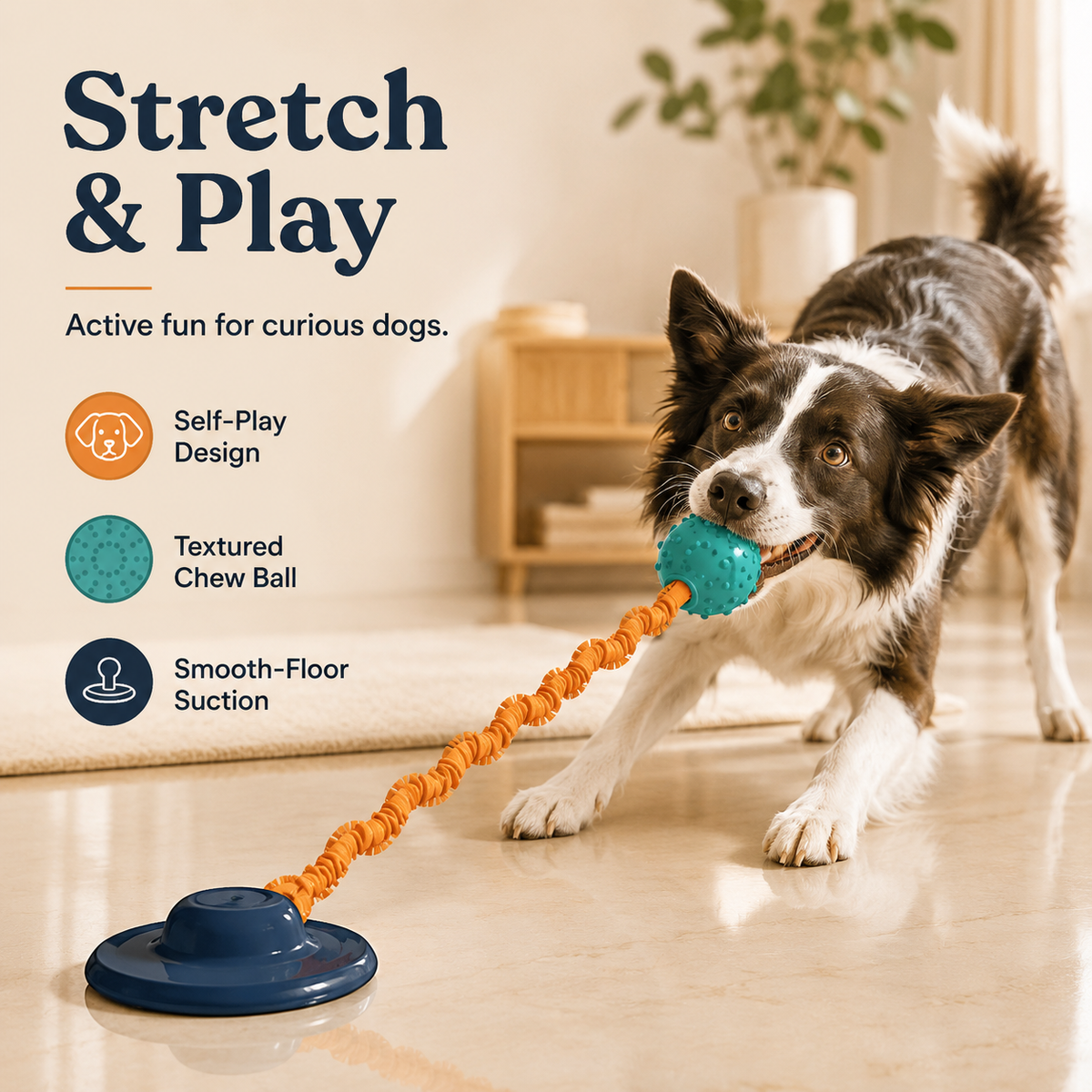 Clacyro® Suction Cup Tug Ball