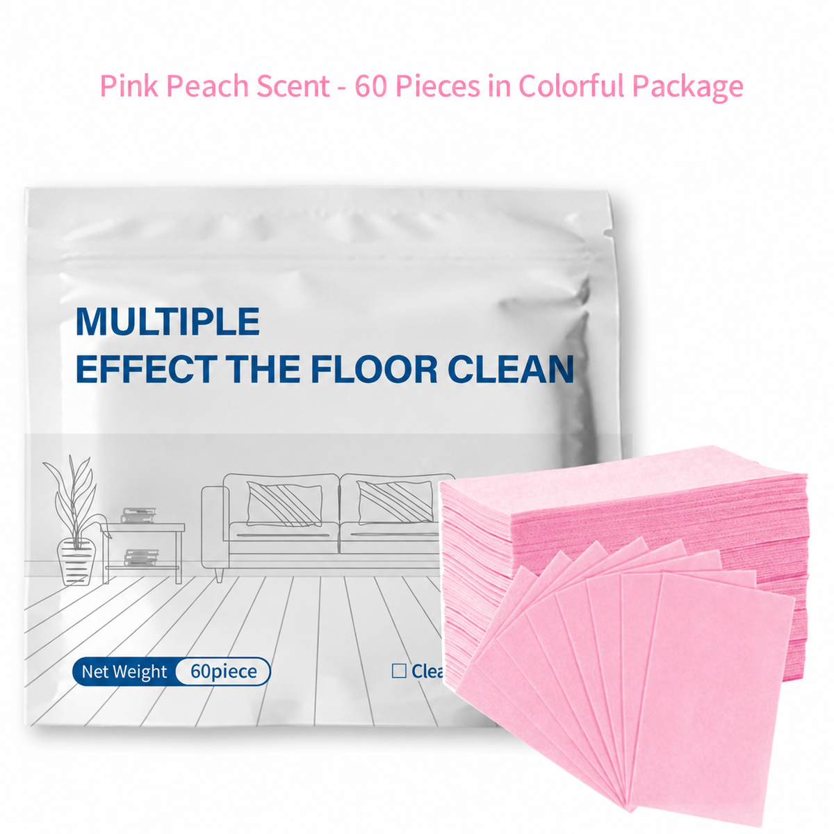 60 Floor Cleaning Sheets – Fresh Scent