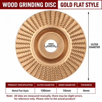 ⚡ Angle Grinder Wood Carving Disc | 🪵 Fast Material Removal Carving & Grinding Tool | 🔧 Universal Fit | 💥 Multi-Material Use