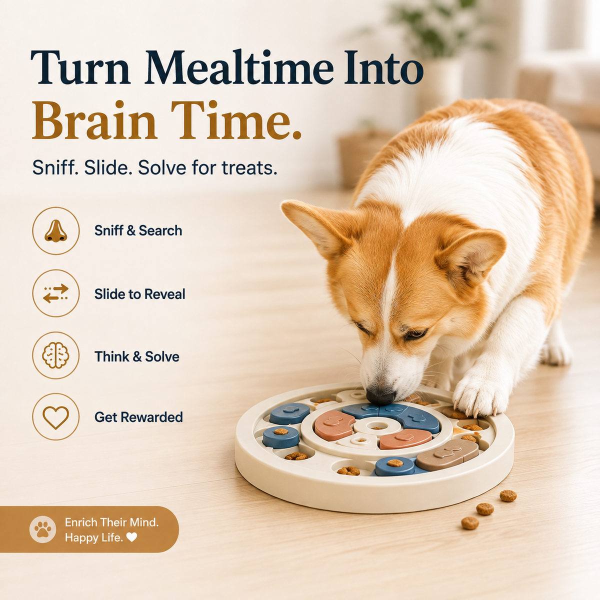 Clacyro® Interactive Puzzle Feeder Toy