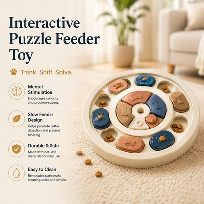 Clacyro® Interactive Puzzle Feeder Toy