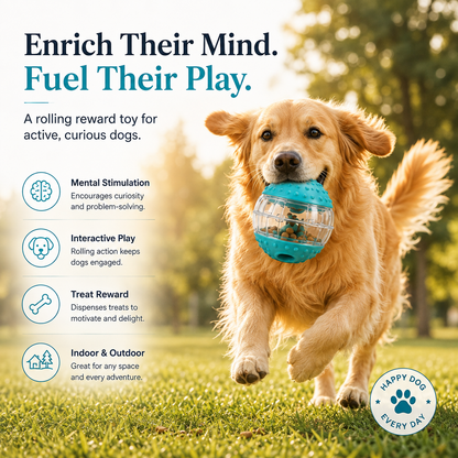 Clacyro® Interactive Treat Dispensing Dog Ball
