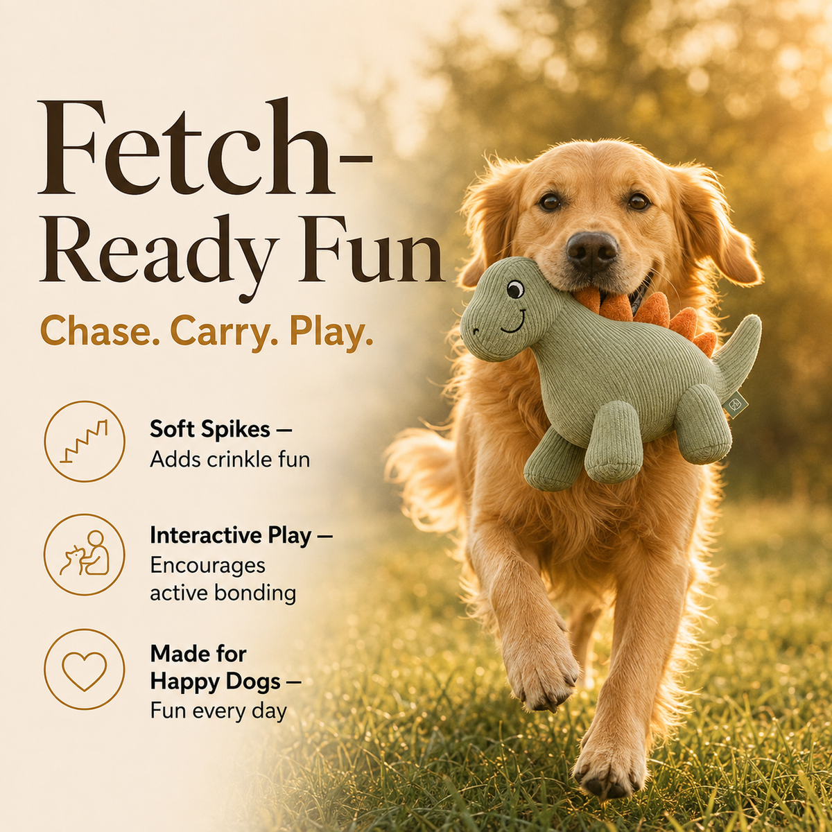 Clacyro® Interactive Plush Dinosaur Toy
