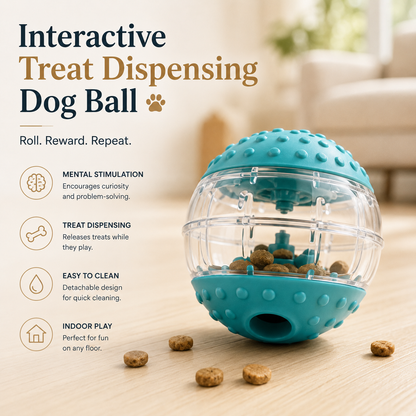 Clacyro® Interactive Treat Dispensing Dog Ball