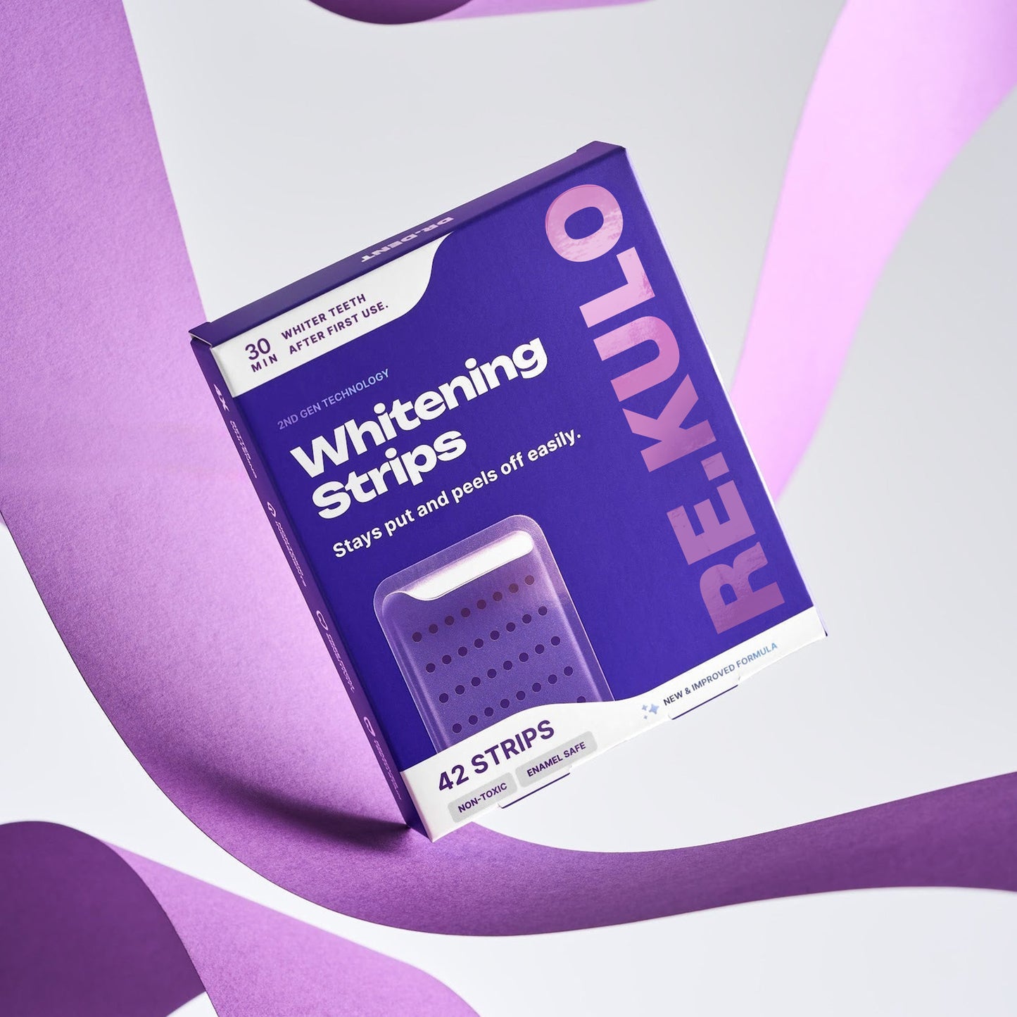 💖Purple Color-Correcting Strips for a Brighter Smile Instantly