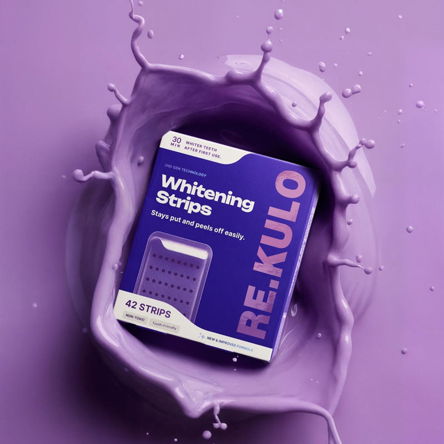 💖Purple Color-Correcting Strips for a Brighter Smile Instantly