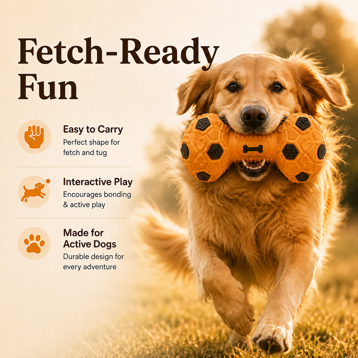 Clacyro® Interactive Dumbbell Dog Toy