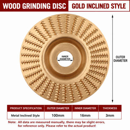 ⚡ Angle Grinder Wood Carving Disc | 🪵 Fast Material Removal Carving & Grinding Tool | 🔧 Universal Fit | 💥 Multi-Material Use