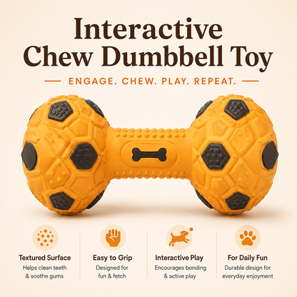 Clacyro® Interactive Dumbbell Dog Toy