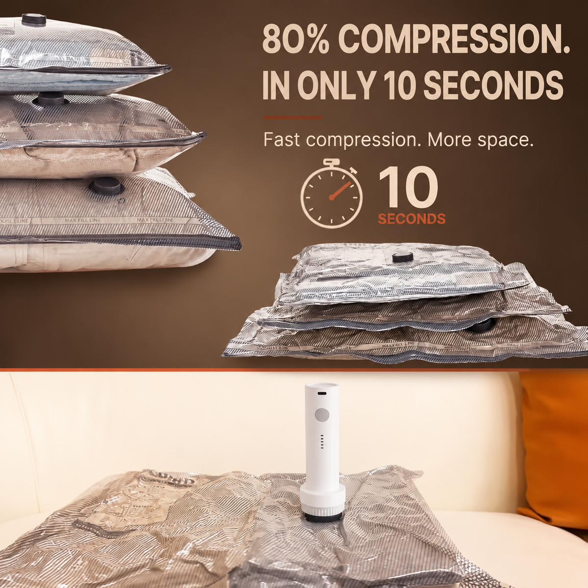Clacyro SpaceSave™ Compression Storage System