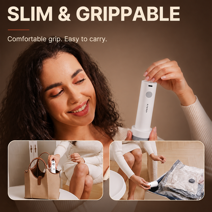 Clacyro SpaceSave™ Cordless Travel Vacuum Bag Set
