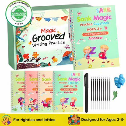 Clacyro TraceJoy™ Reusable Handwriting Book Set