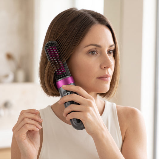 Cordless Straightening Brush for Short Hair