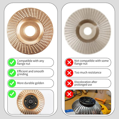 ⚡ Angle Grinder Wood Carving Disc | 🪵 Fast Material Removal Carving & Grinding Tool | 🔧 Universal Fit | 💥 Multi-Material Use