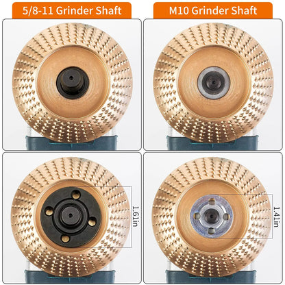 ⚡ Angle Grinder Wood Carving Disc | 🪵 Fast Material Removal Carving & Grinding Tool | 🔧 Universal Fit | 💥 Multi-Material Use