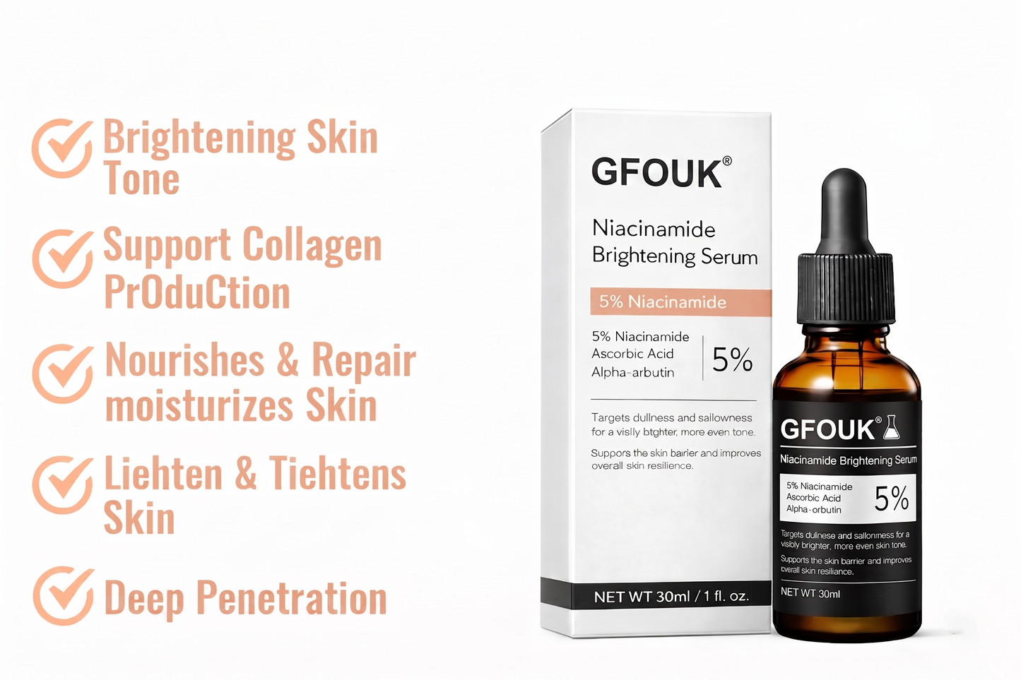 🔥 “My Holy Grail for Dark Spots” – GFOUK® Niacinamide Brightening Serum