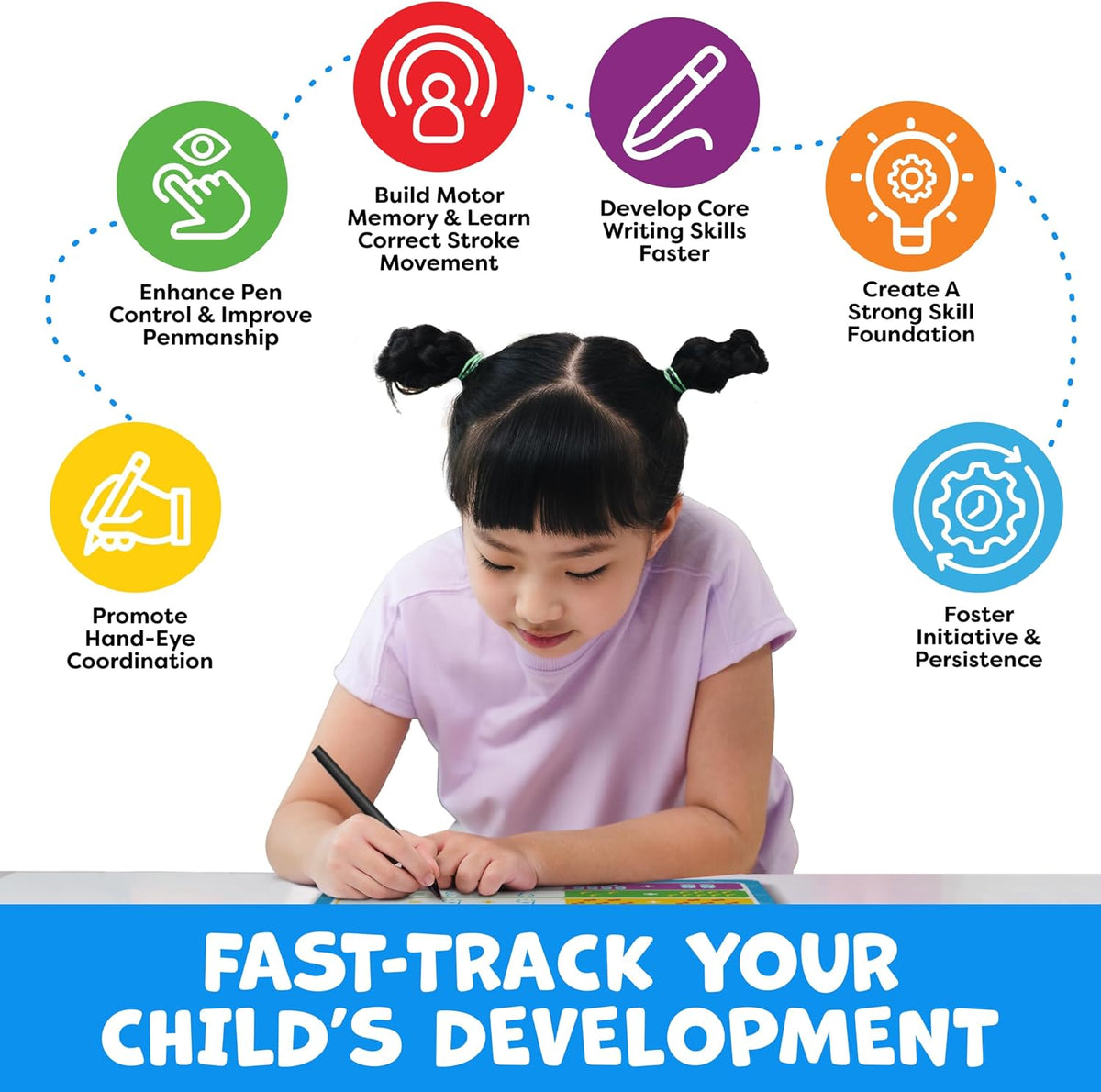 Clacyro TraceJoy™ Reusable Handwriting Book Set