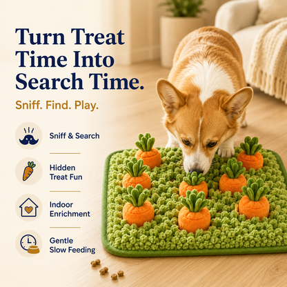 Clacyro® Interactive Carrot Snuffle Mat for Dogs