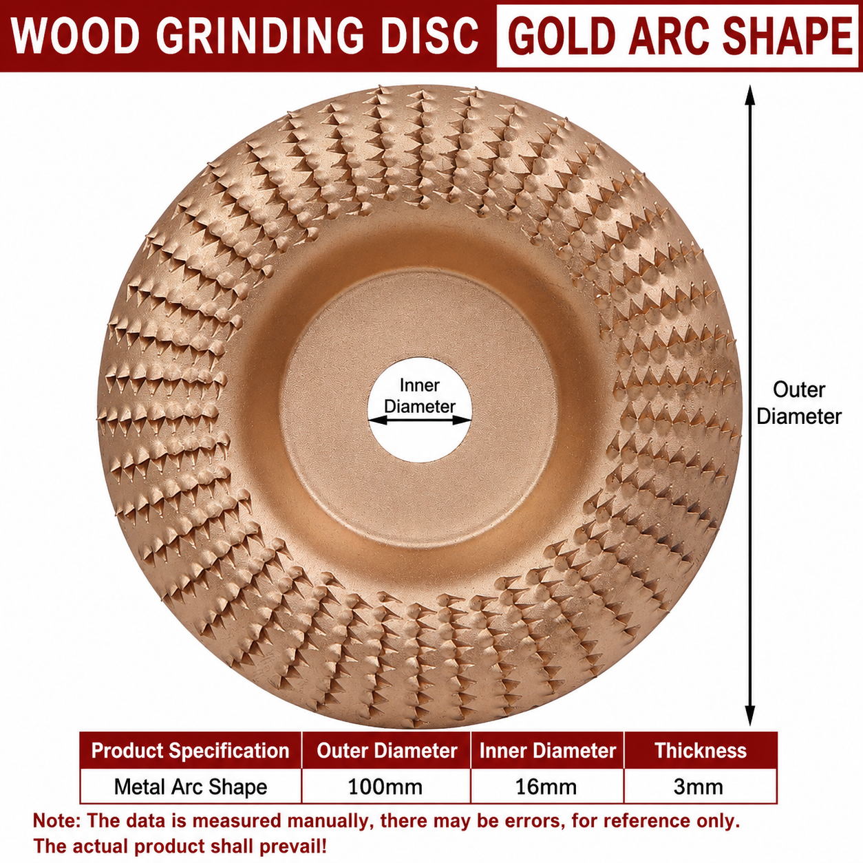 ⚡ Angle Grinder Wood Carving Disc | 🪵 Fast Material Removal Carving & Grinding Tool | 🔧 Universal Fit | 💥 Multi-Material Use