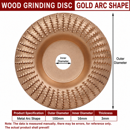 ⚡ Angle Grinder Wood Carving Disc | 🪵 Fast Material Removal Carving & Grinding Tool | 🔧 Universal Fit | 💥 Multi-Material Use