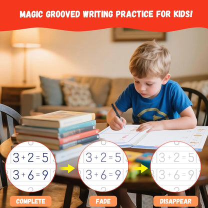 Clacyro TraceJoy™ Reusable Handwriting Book Set