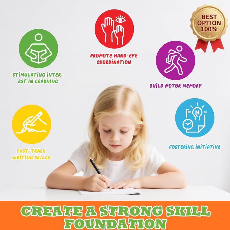 Clacyro TraceJoy™ Reusable Handwriting Book Set