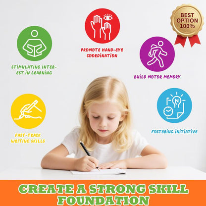 Clacyro TraceJoy™ Reusable Handwriting Book Set